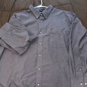 St. John's Bay Men's Charcoal Button-Down Shirt